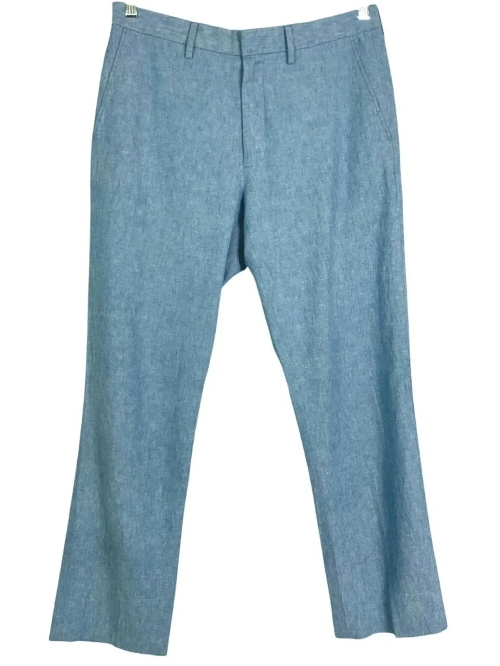 J.Crew Factory Bedford Pants W32 L30 Blue Linen Cotton Chino Pants Style A4131